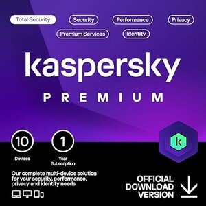 Kaspersky Premium Total Security 2024 | 10 Devices | 1 Year