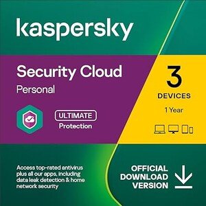 Kaspersky Security Cloud - Personal | 3 Devices | 1 Year